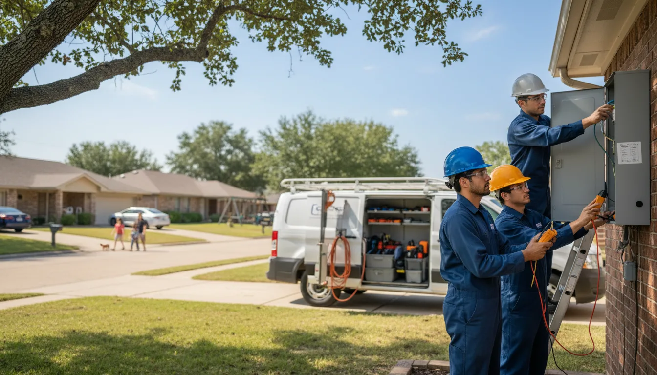 Certified electrician providing emergency electrical services in New Virginia, IA